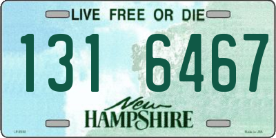 NH license plate 1316467