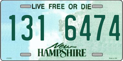 NH license plate 1316474