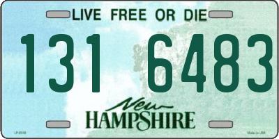 NH license plate 1316483