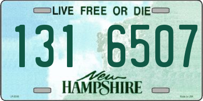 NH license plate 1316507