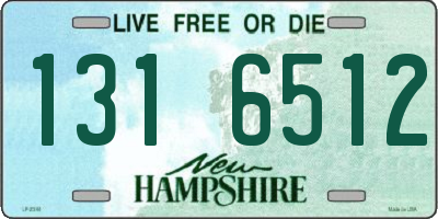 NH license plate 1316512