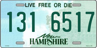 NH license plate 1316517