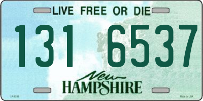 NH license plate 1316537