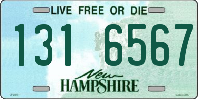 NH license plate 1316567