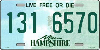 NH license plate 1316570
