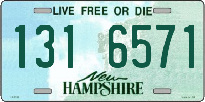 NH license plate 1316571