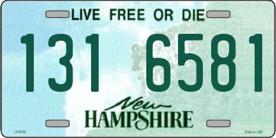 NH license plate 1316581