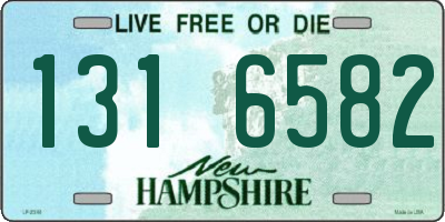 NH license plate 1316582