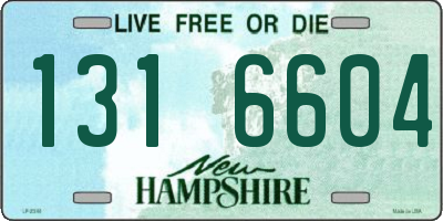 NH license plate 1316604