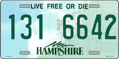 NH license plate 1316642