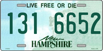 NH license plate 1316652