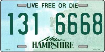 NH license plate 1316668