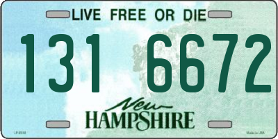 NH license plate 1316672