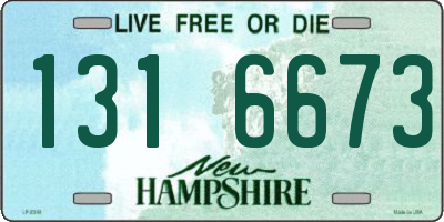 NH license plate 1316673