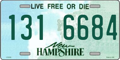 NH license plate 1316684