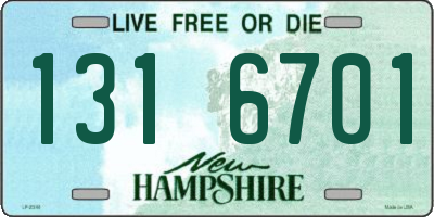 NH license plate 1316701