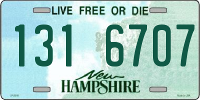 NH license plate 1316707