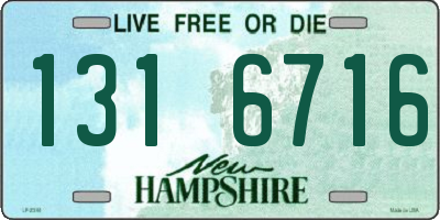 NH license plate 1316716