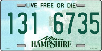 NH license plate 1316735