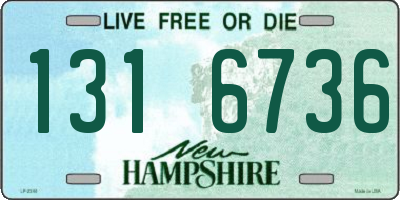 NH license plate 1316736