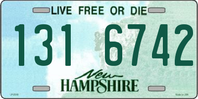 NH license plate 1316742