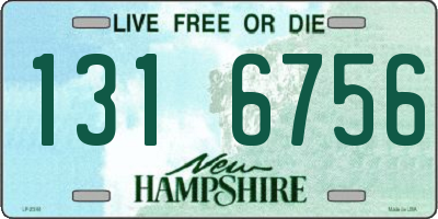 NH license plate 1316756