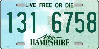 NH license plate 1316758