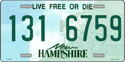 NH license plate 1316759