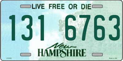 NH license plate 1316763