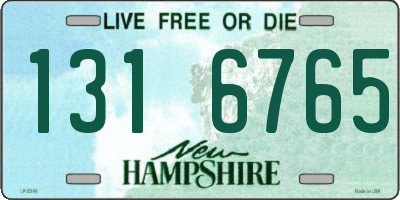 NH license plate 1316765