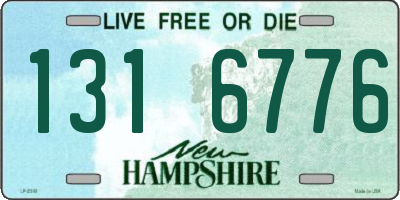 NH license plate 1316776