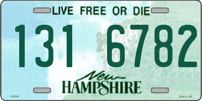 NH license plate 1316782