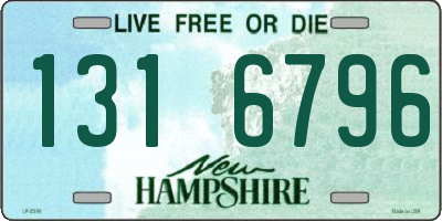 NH license plate 1316796