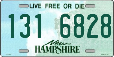 NH license plate 1316828