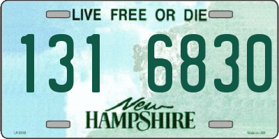 NH license plate 1316830
