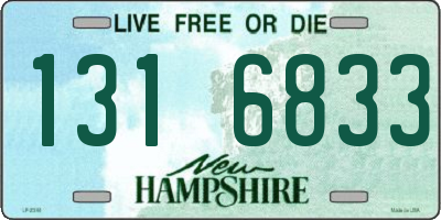NH license plate 1316833