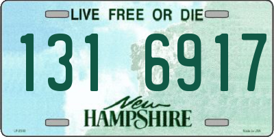 NH license plate 1316917