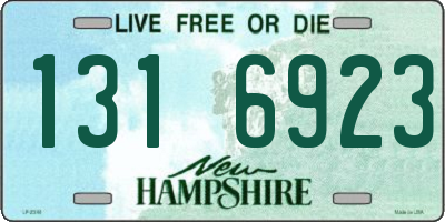 NH license plate 1316923