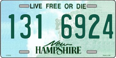 NH license plate 1316924