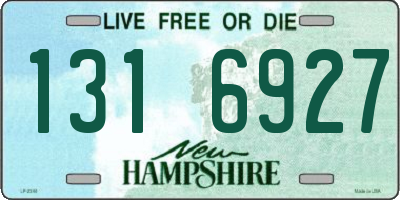 NH license plate 1316927