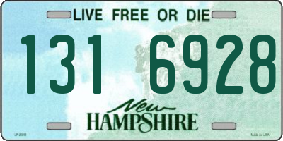 NH license plate 1316928