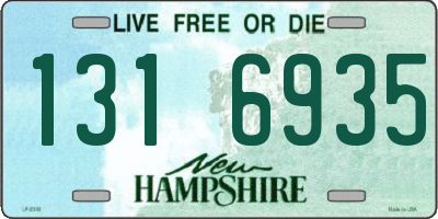 NH license plate 1316935