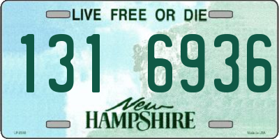 NH license plate 1316936