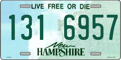 NH license plate 1316957