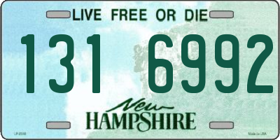 NH license plate 1316992