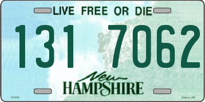 NH license plate 1317062