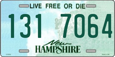 NH license plate 1317064