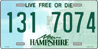 NH license plate 1317074