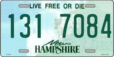 NH license plate 1317084