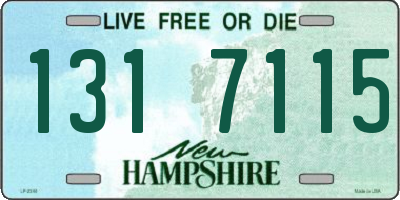 NH license plate 1317115